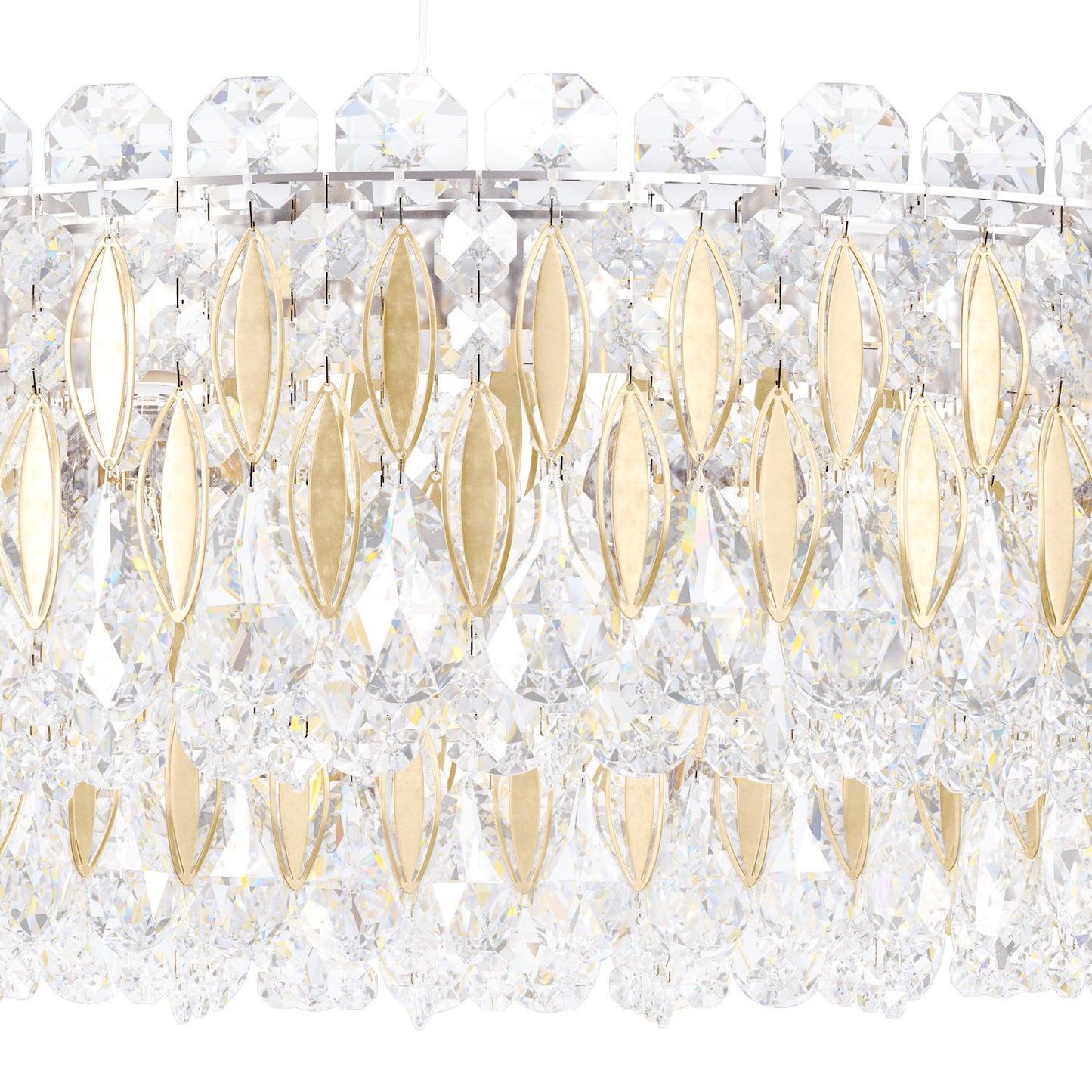 Schonbek Rs8343N-22S 12 Light Crystal Pendant, Heirloom GoldBy Schonbek