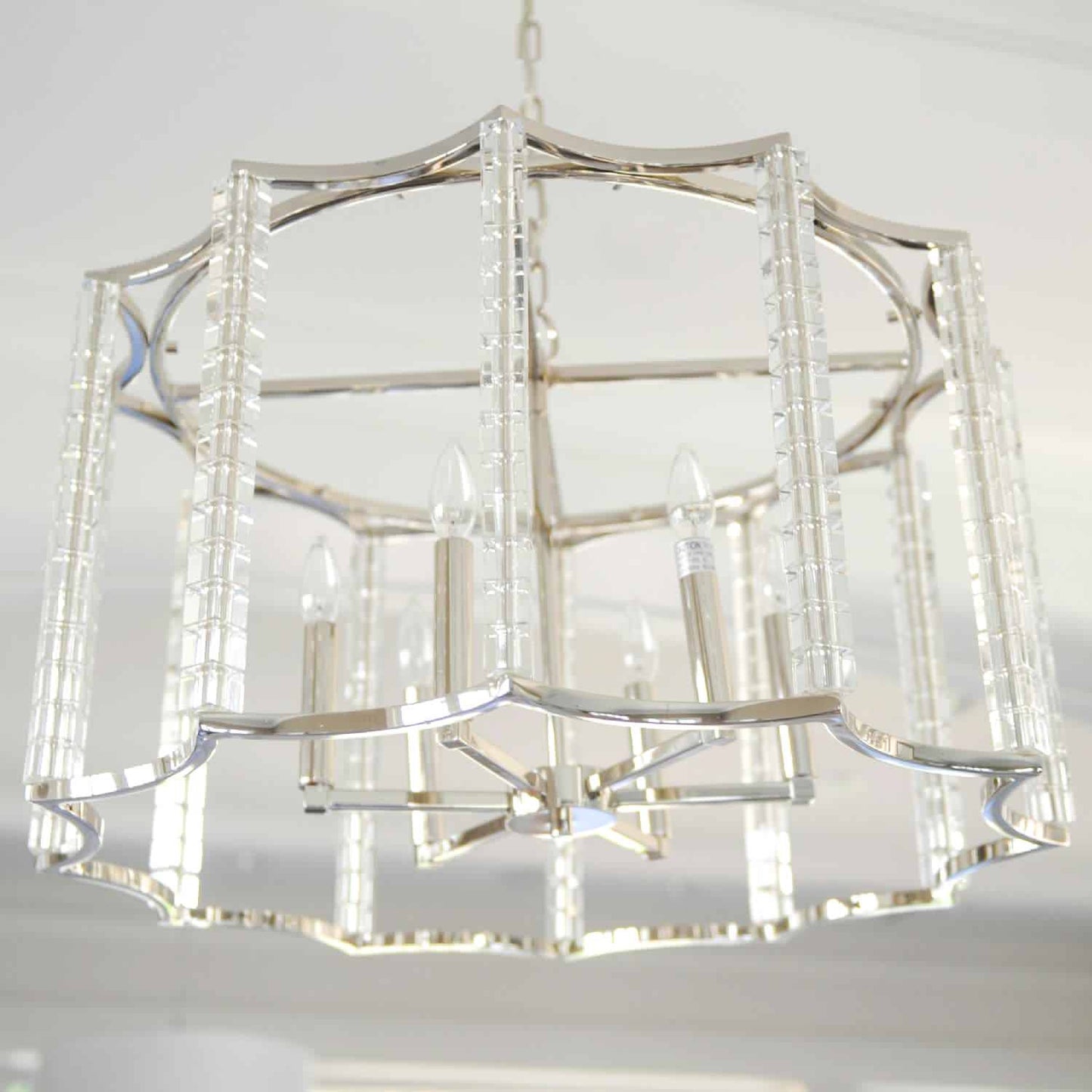 Crystorama Lighting Group 8856 Carson 6 Light 28"W Crystal - Polished NickelBy Crystorama Lighting