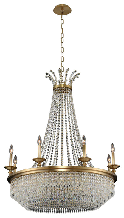 Tavo 34x43" 12-Light Modern Classic;Architectural Chandelier by AllegriBy Allegri Crystal by Kalco Lighting