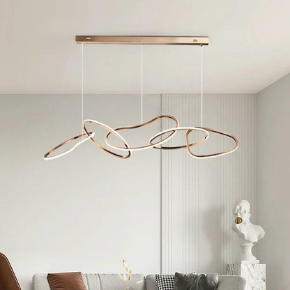 Akari Circular Chandelier Lighting, L59"By Akari Lanterns