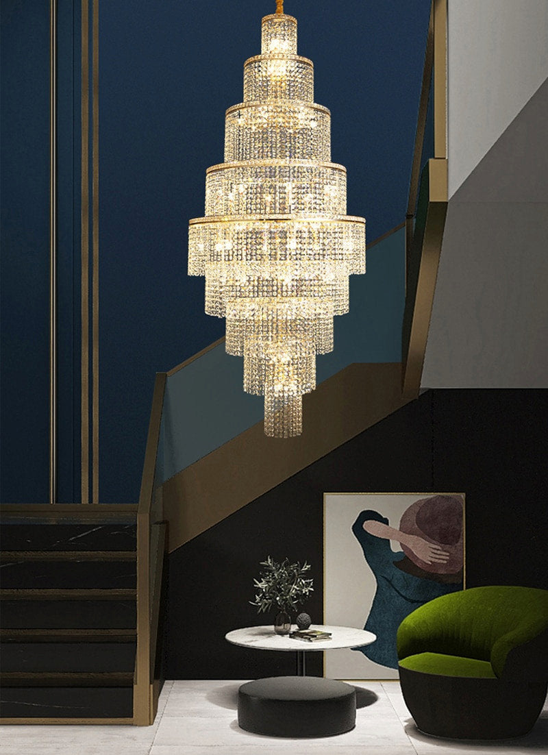 Capri | Large Crystal Chandelier for Living Room, 31.5''By Miron Demid LLC