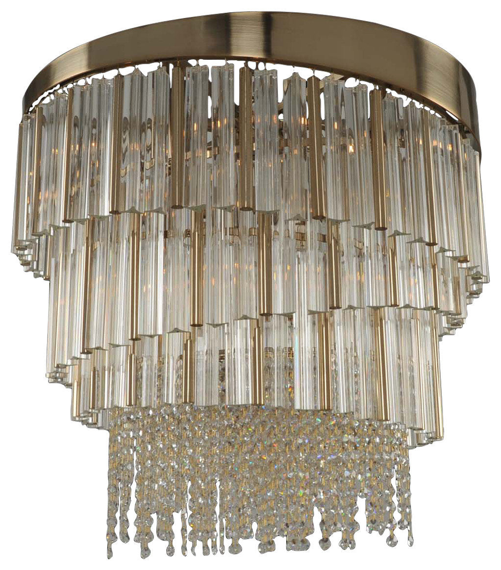 Espirali 27x26" 9-Light Modern Large Pendants by AllegriBy Allegri Crystal by Kalco Lighting