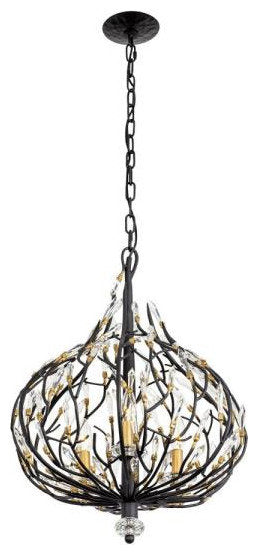 Bask 3-Light Pendant In Glam Style, 25"Hx18"WBy Varaluz