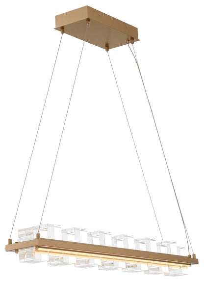 Bruco 2-Light Island Chandelier, GoldBy Eurofase Lighting