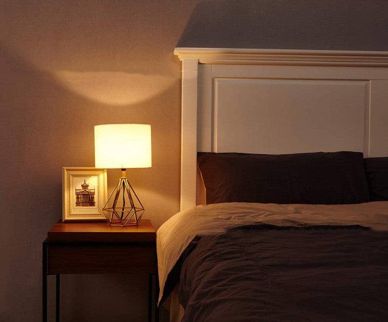 Iron Art Diamond Table Lamp �C Simple Modern Light for Living Room
