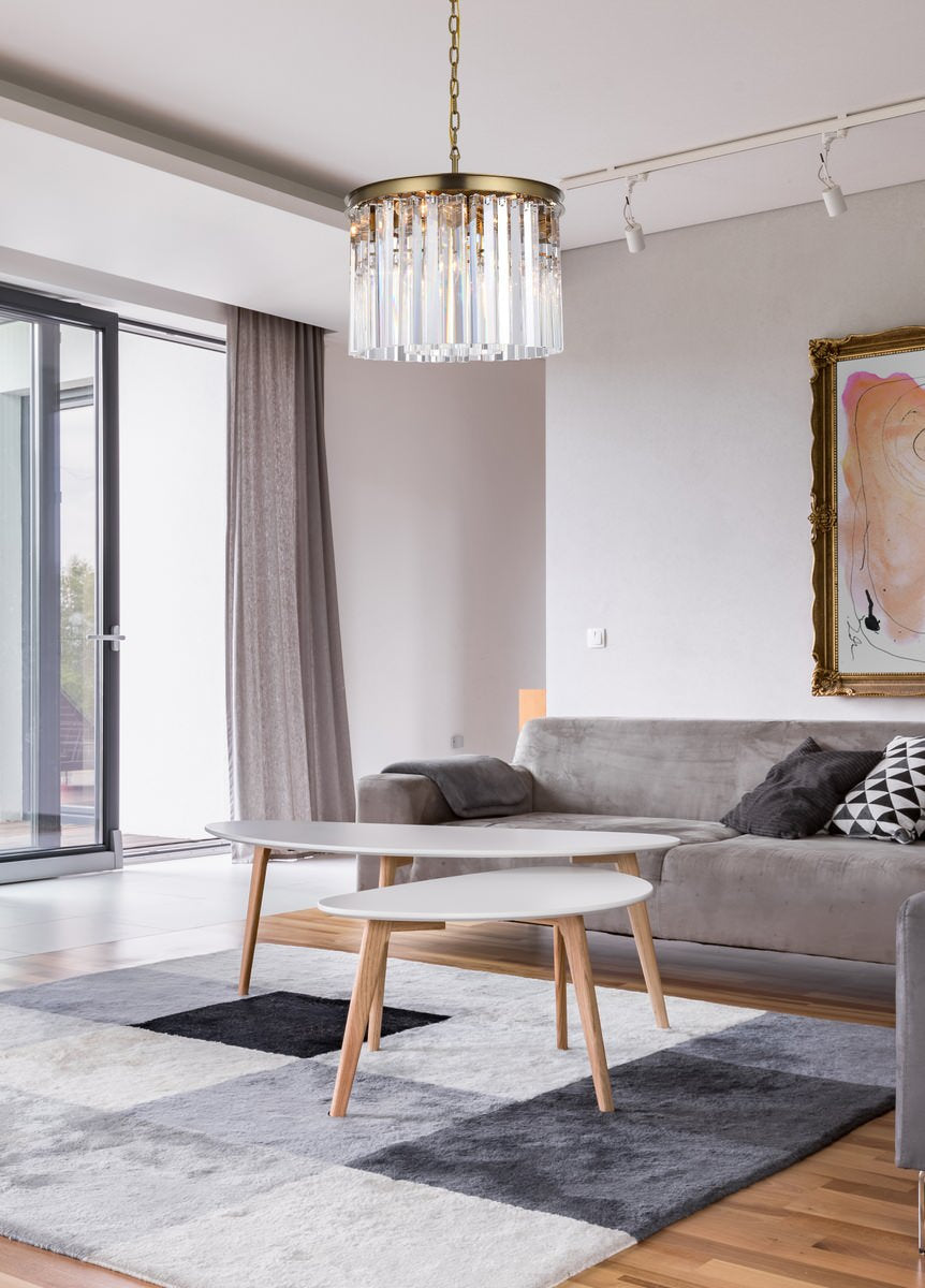 Elegant Lighting Sydney 20" Round Crystal ChandelierBy Elegant Furniture & Lighting