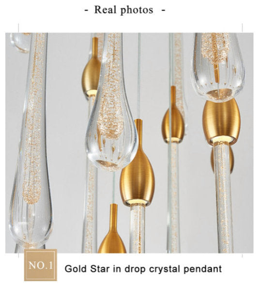 Luxury modern crystal chandelier for staircase, living space, bathroom., 36 LightsBy Akari Lanterns