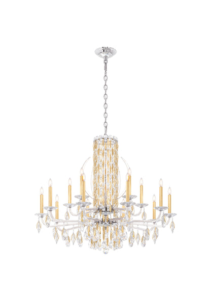 Schonbek Rs8315N-22S 15 Light Crystal Chandelier, Heirloom GoldBy Schonbek