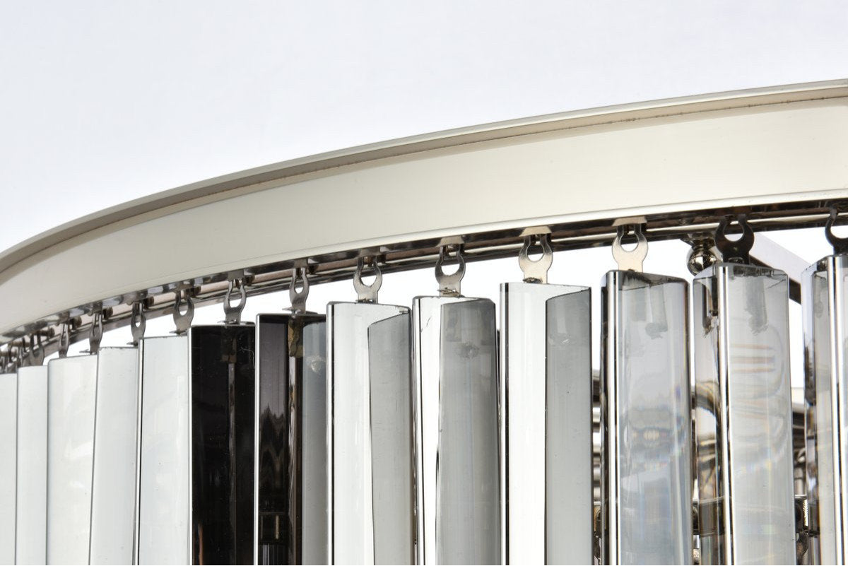 Urban Classic 1201D44PN-SS/RC 33 light polished nickel Chandelier Silver ShadeBy URBAN CLASSIC