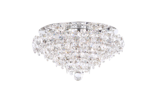 Schonbek Bn1416N-401S 4 Light Crystal Semi-Flush, Polished Stainless SteelBy Schonbek