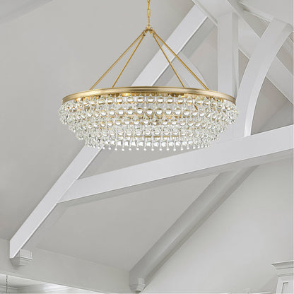 Calypso 8 Light Chandelier in Vibrant GoldBy Crystorama Lighting
