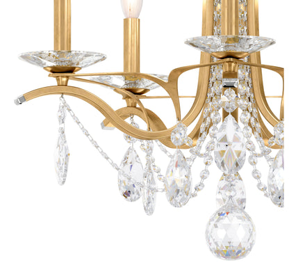 Schonbek Va8355N-22S 5 Light Crystal Chandelier, Heirloom GoldBy Schonbek