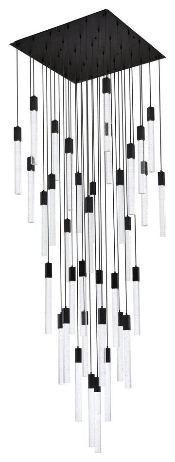 Elegant Lighting 2066G42BK Weston 36 lights pendant in blackBy Elegant Furniture & Lighting