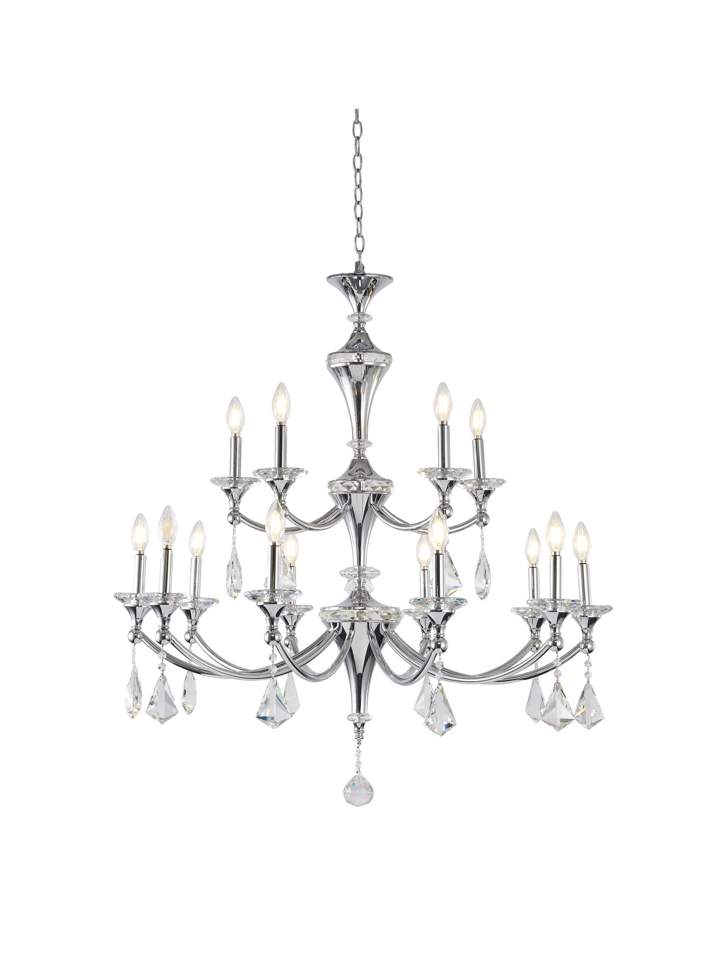 15-Light Two Tier Chrome FrameBy Design Living