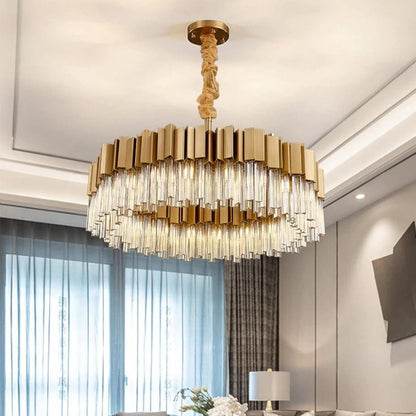 Milano Crystal Chandelier, Diameter 32"By MORSALE