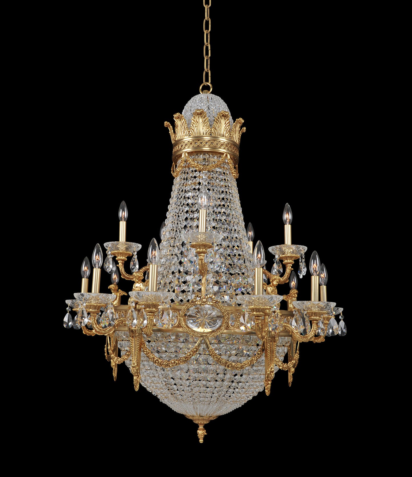 Marseille 36x48" 25-Light Classic Chandelier by AllegriBy Allegri Crystal by Kalco Lighting