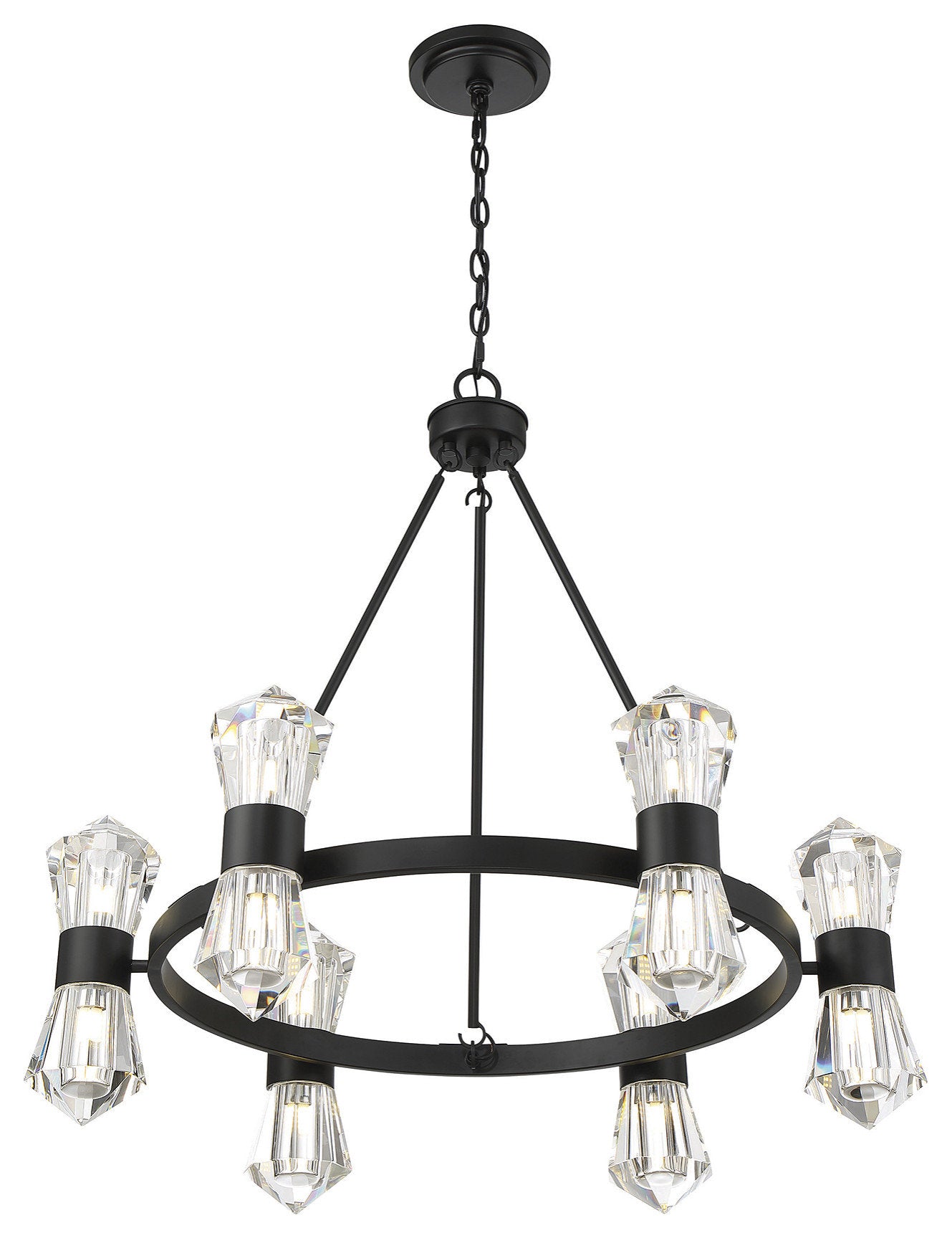 Dryden 12-Light Chandelier in Matte BlackBy Savoy House