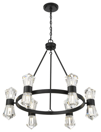 Dryden 12-Light Chandelier in Matte BlackBy Savoy House