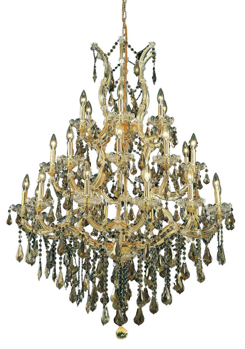 2801 Maria Theresa Collection Large Hanging Fixture, Clear, Royal CutBy Elegant Furniture & Lighting