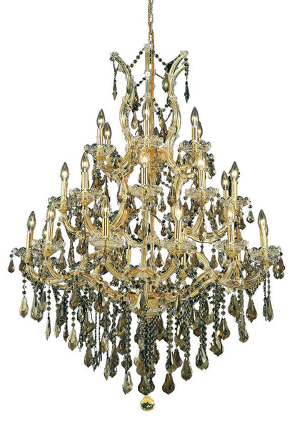2801 Maria Theresa Collection Large Hanging Fixture, Clear, Royal CutBy Elegant Furniture & Lighting