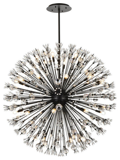 Elegant Lighting 2500D50 Vera 34 Light 50"W Crystal Sputnik - ChromeBy Elegant Furniture & Lighting