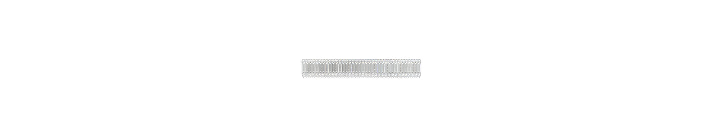 Quantum 9 Light Wall Sconce Staless Steel Clear Crystals SwarovskiBy Schonbek