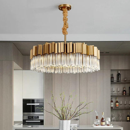 Milano Crystal Chandelier, Diameter 32"By MORSALE