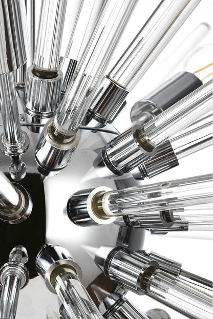 Elegant Lighting 46" Three Tiers Crystal Starburst ChandelierBy Elegant Furniture & Lighting