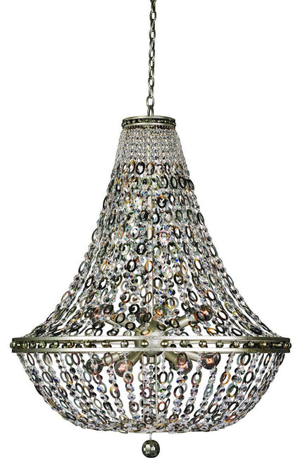 Lucia Pendant, Vintage Silver Leaf, 32"By KALCO LIGHTING