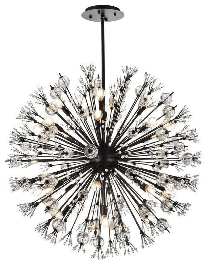 Elegant Lighting 2500D38 Vera 24 Light 38"W Crystal Sputnik - ChromeBy Elegant Furniture & Lighting
