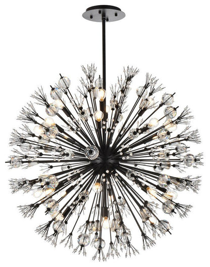 Elegant Lighting 2500D38 Vera 24 Light 38"W Crystal Sputnik - ChromeBy Elegant Furniture & Lighting