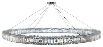 Rondelle 84x5" 24-Light Contemporary Large Pendants by AllegriBy Allegri Crystal by Kalco Lighting