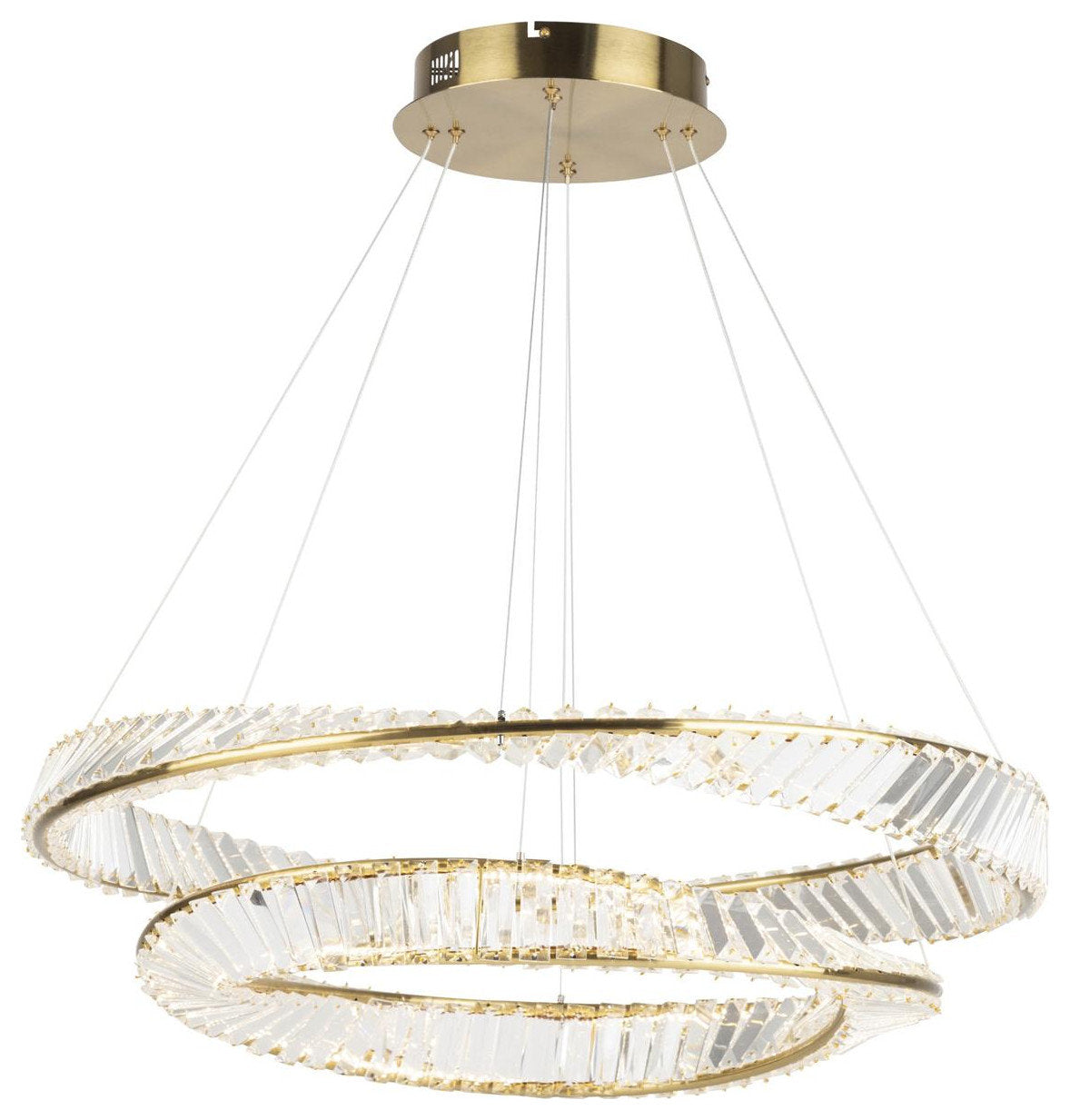 Stella Chandelier, Black and BrassBy ARTCRAFT Lighting