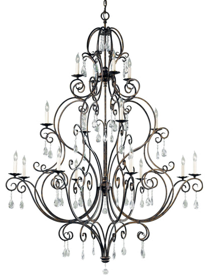Generation Lighting F2110/8-4-4 Chateau 16 Light 54"W Crystal - Mocha BronzeBy Generation Lighting