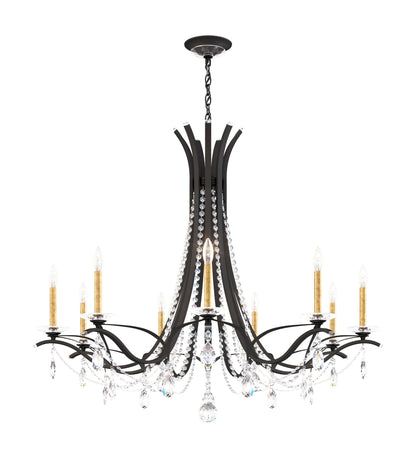 Schonbek Va8339N-51H 9 Light Crystal Chandelier, BlackBy Schonbek