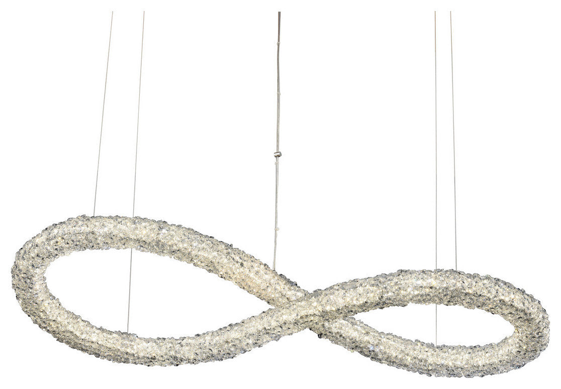 Allegri 035563010FR001 LED Isl Pendant Lina ChromeBy Allegri Crystal by Kalco Lighting