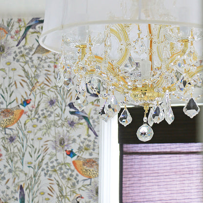 Crystorama Lighting Group 4415-SMW-CL-S Brentwood 6 Light 20"W - GoldBy Crystorama Lighting