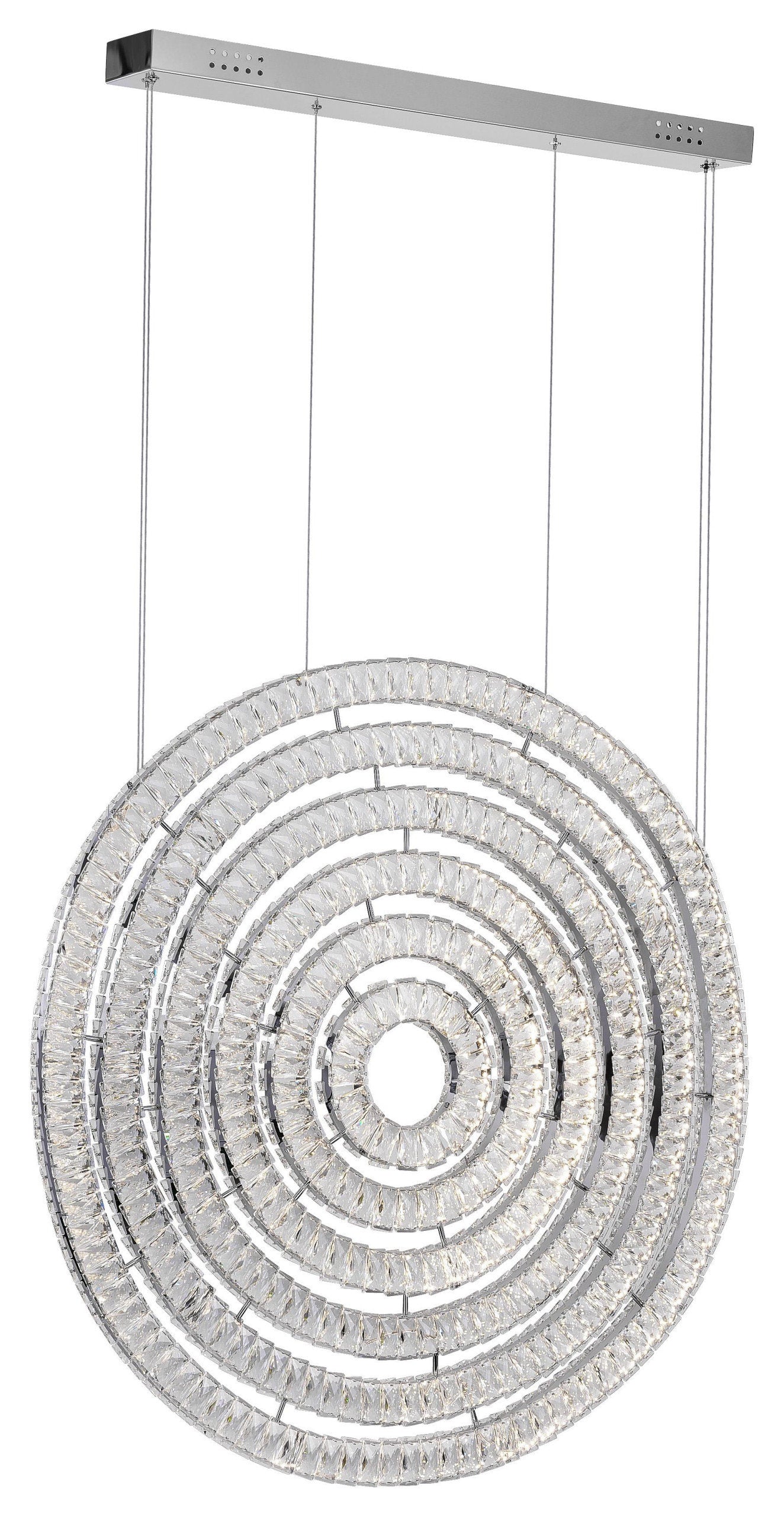 CWI LIGHTING 1046P37-6-601 LED Chandelier with Chrome FinishBy CWI Lighting