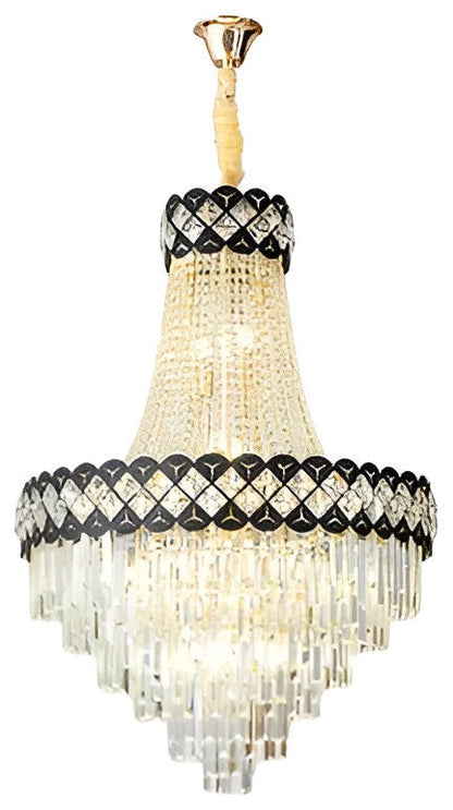 Chateauneuf-Grasse | Classical Duplex Crystal Chandelier, Dia23.6xh35.4" / Dia60xh90cm, Warm LightBy Miron Demid LLC