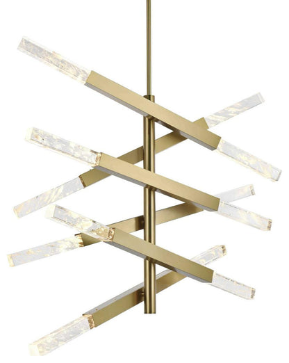 Ari 12 Light Pendant, Satin GoldBy Elegant Furniture & Lighting