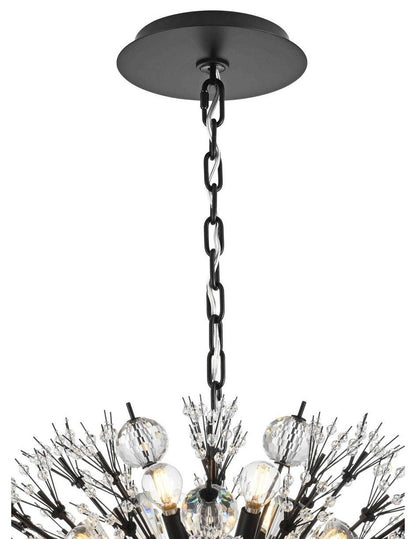 Vera 24 Light Pendant, BlackBy Elegant Furniture & Lighting