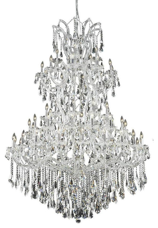 2801 Maria Theresa Collection Large Hanging Fixture, Clear, Royal CutBy Elegant Furniture & Lighting