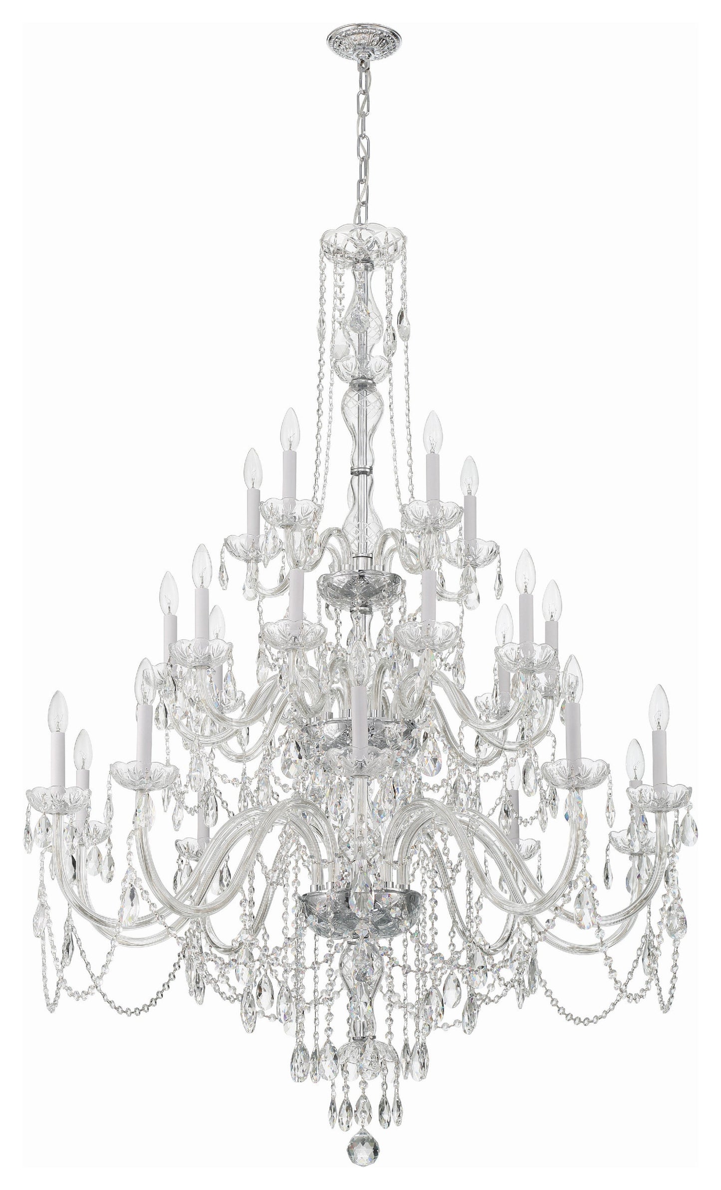 Traditional Crystal 25-Light Polished Chrome ChandelierBy Crystorama Lighting