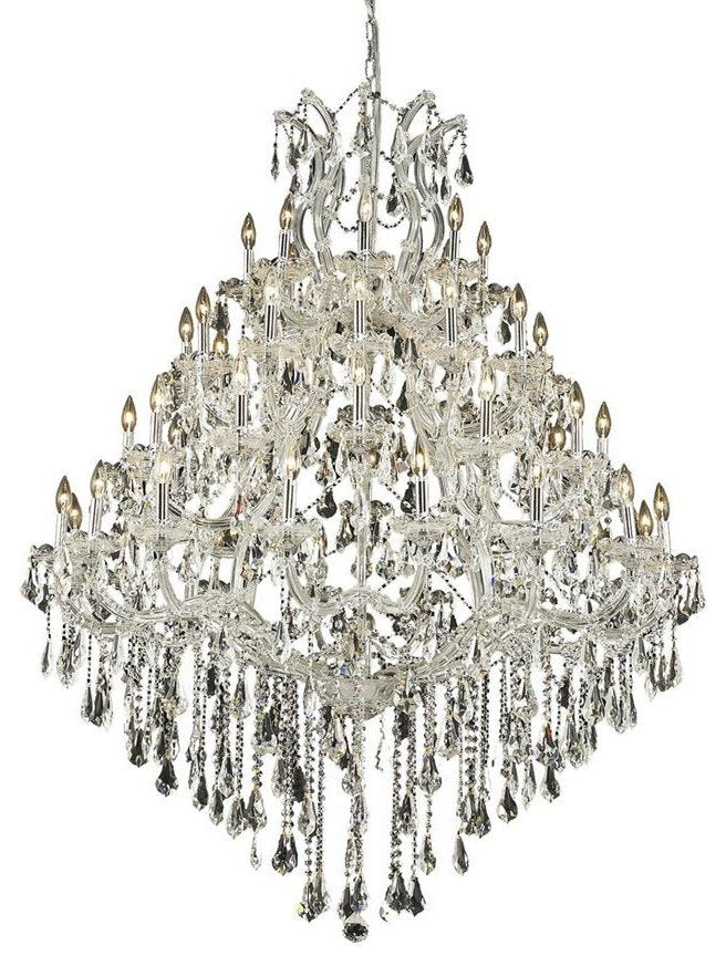 2801 Maria Theresa Collection Large Hanging Fixture, Clear, Royal CutBy Elegant Furniture & Lighting