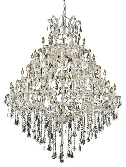 2801 Maria Theresa Collection Large Hanging Fixture, Clear, Royal CutBy Elegant Furniture & Lighting