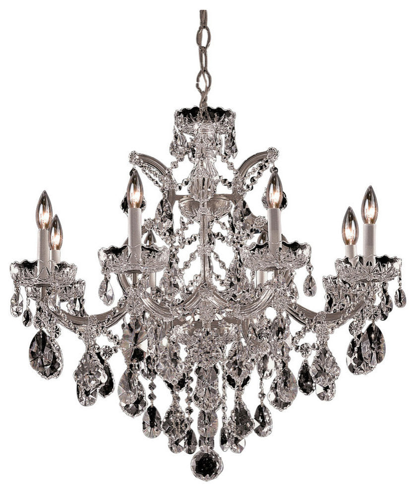 Maria Theresa 9 Light Spectra Crystal Chrome ChandelierBy Crystorama Lighting