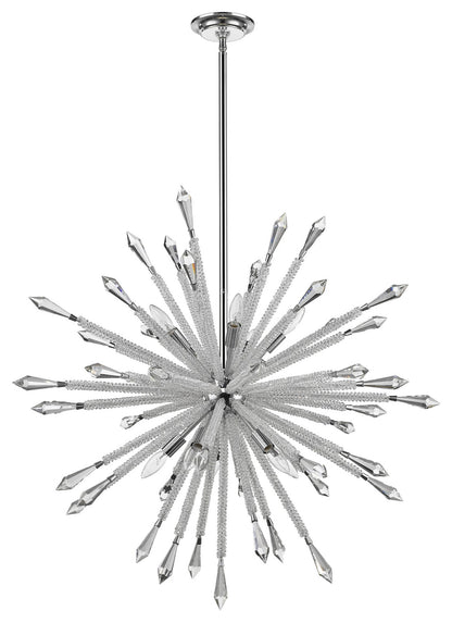 Z-Lite 4002-10 Soleia 10 Light 37"W Crystal Sputnik Chandelier - ChromeBy Z-LIte