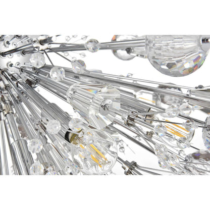 Vera 24 Light Pendant, ChromeBy Elegant Furniture & Lighting