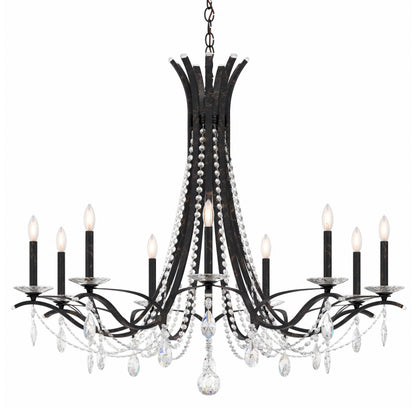 Schonbek Va8339N-76S 9 Light Crystal Chandelier, Heirloom BronzeBy Schonbek