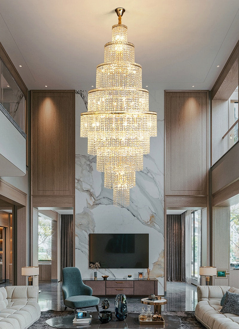 Capri | Large Crystal Chandelier for Living Room, 31.5''By Miron Demid LLC